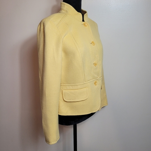 Ellen tracy wool/angora blazer size 10p - Picture 2 of 9